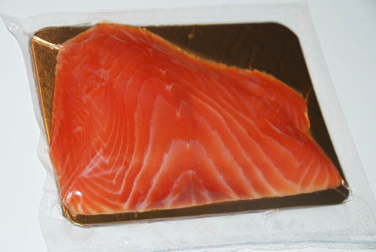 Salted Salmon fillet Sliced 200g vacuum chilled frozen